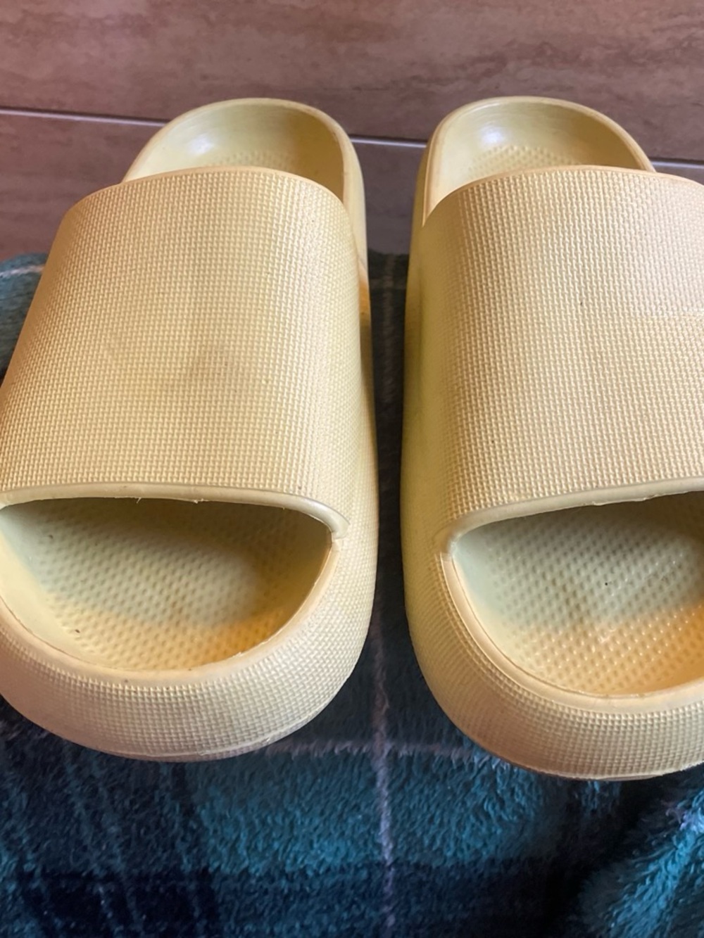 Yellow Slide Sandals